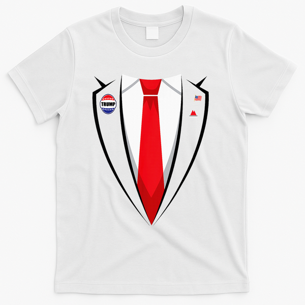 Usa President Trump Suit Halloween 2024 T-Shirt - White