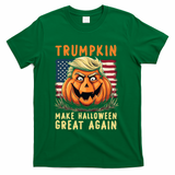 Usa Trumpkin Make Halloween Great Again Funny Trump T-Shirt - Green