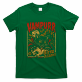 Vampurr Bites Again Halloween Vintage Retro T-Shirt - Irish Green