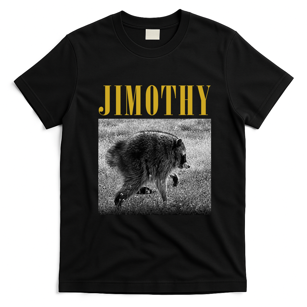 Vintage Jimothy Raccoon T-Shirt - Black