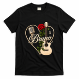 Vintage Love Bruno Retro Classic Guitar Music Fan T-Shirt - Black