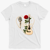 Vintage Love Bruno Retro Classic Guitar Music Fan T-Shirt - White