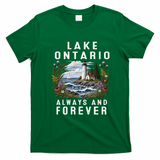 Vintage Lake Ontario Always And Forever T-Shirt - Irish Green