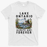 Vintage Lake Ontario Always And Forever T-Shirt - White