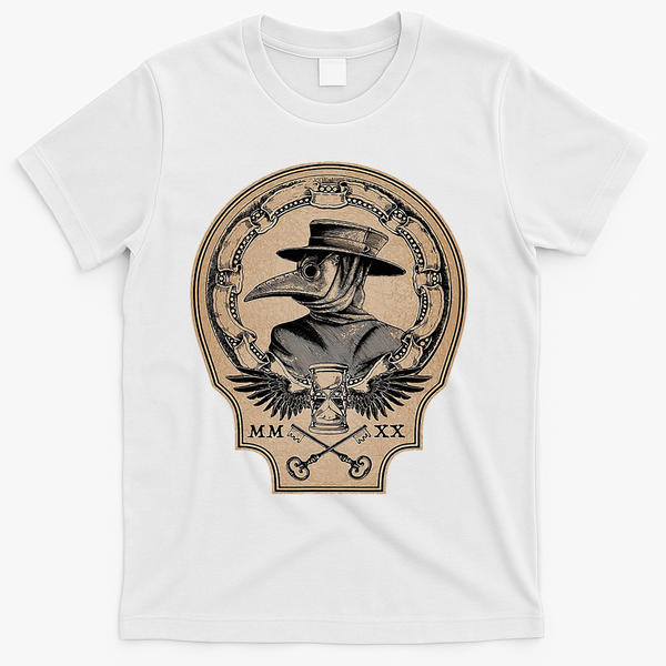Vintage Plague Doctor T-Shirt - White