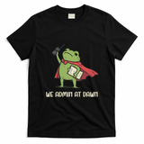 We Admin At Dawn Assistant Principal Frog T-Shirt - Black