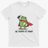 We Admin At Dawn Assistant Principal Frog T-Shirt - White