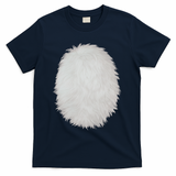 White Belly Costume Diy Cosplay Panda Bear Cat Skunk Deer T-Shirt - Navy
