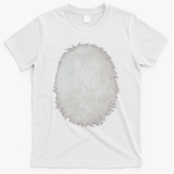 White Belly Costume Diy Cosplay Panda Bear Cat Skunk Deer T-Shirt - White