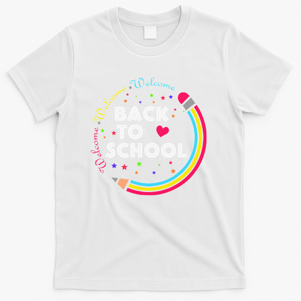 Welcome Back To School First Day Of School Cute Teachers T-Shirt - White