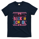 Welcome Back To School Retro Gift T-Shirt - Navy Blue