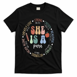 Women Bible Verse Christian Para God Says Back To School T-Shirt - Black