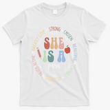 Women Bible Verse Christian Para God Says Back To School T-Shirt - White