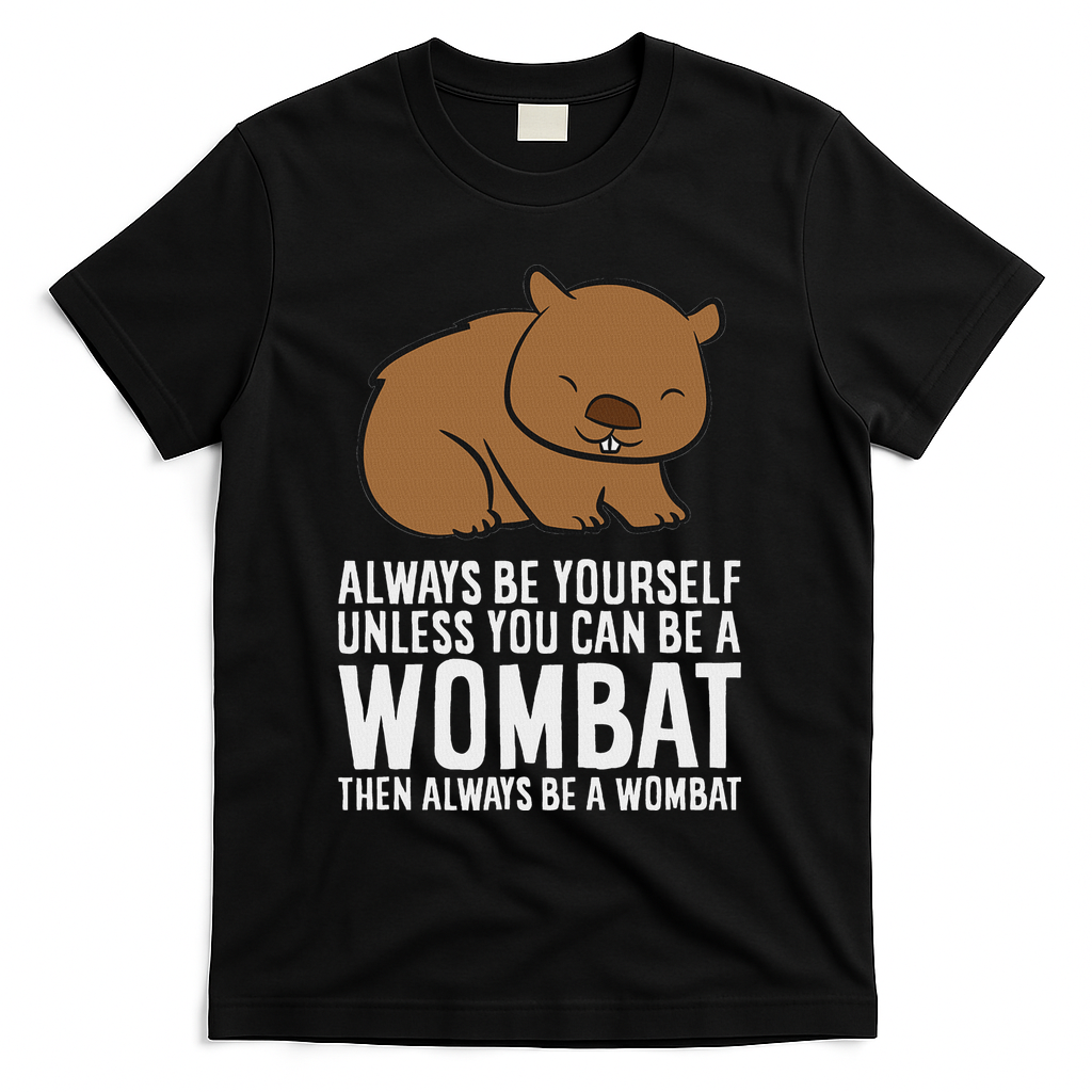 Wombat Costume Always Be Yourself Unless You Can Be A Wombat T-Shirt - Black