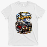 Chrome Thunder On Woodward Built To Cruise 2026 T-Shirt - White