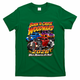 Born To Cruise Woodward 2026 Classic Hot Rods T-Shirt - Irish Green