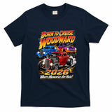 Born To Cruise Woodward 2026 Classic Hot Rods T-Shirt - Navy Blue