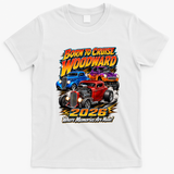 Born To Cruise Woodward 2026 Classic Hot Rods T-Shirt - White