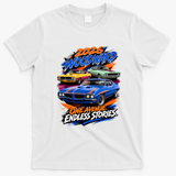 2026 Michigan Car Cruise Woodward M1 Endless Stories T-Shirt - White