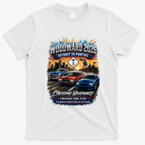 Cruising Woodward 2026 Detroit to Pontiac Car Event T-Shirt - White
