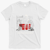 Waiting on Parts Skeleton Mechanic Humor Gift T-Shirt - White