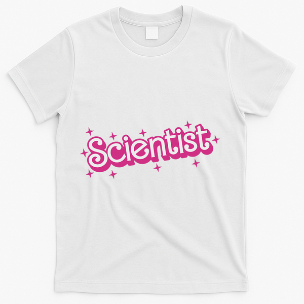 Women Retro Scientist Science Teacher Back To School T-Shirt - White