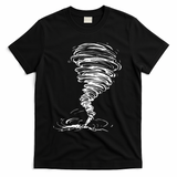 While Storm Tornado Twister Hurricane Weather Scary Costume T-Shirt - Black