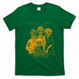 Women The Golden Ghouls Skeleton Bat Halloween Costumes T-Shirt - Irish Green