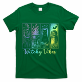 Witchy Vibes Halloween Spooky Season T-Shirt - Green