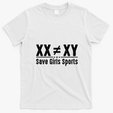 XX XY Save Girls Sports T-Shirt - White