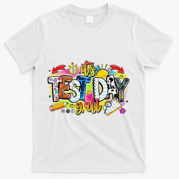 You Got This Test Motivational Testing Day Colorful School T-Shirt - White