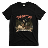 Yellowstone National Park Do Not Pet The Fluffy Cows T-Shirt - Black