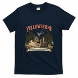 Yellowstone National Park Do Not Pet The Fluffy Cows T-Shirt - Navy Blue