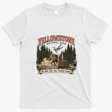 Yellowstone National Park Do Not Pet The Fluffy Cows T-Shirt - White