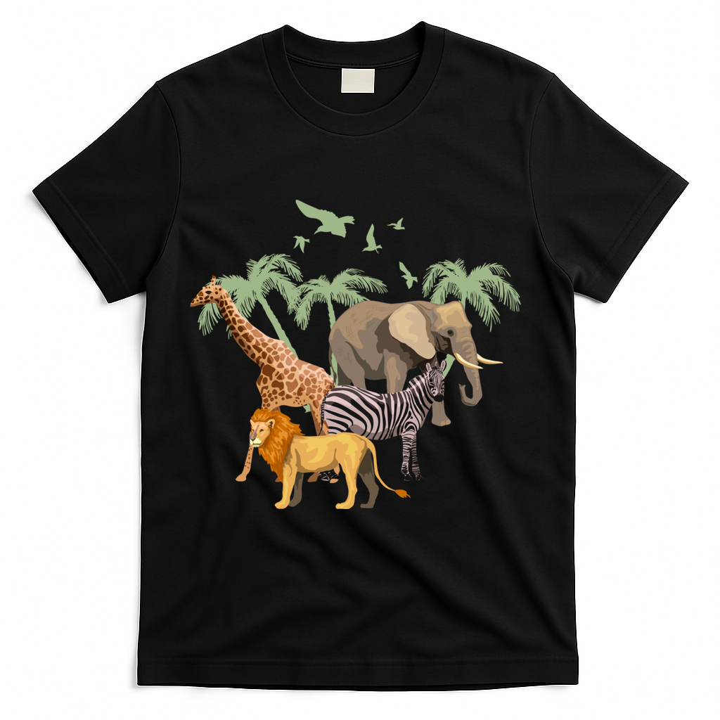 Zoo Animals Gift Zoo Gift Wildlife Gift Funny Gift T-Shirt - Black