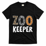 Zookeeper Zoo Keeper Costume Adult Animals Wildlife Safari Gift T-Shirt - Black